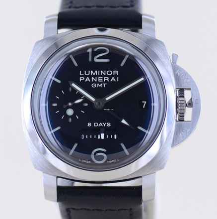  Officine Paneral Luminor 1950 GMT 8-Days 44mm Date Pam233 B+P Full-Set 