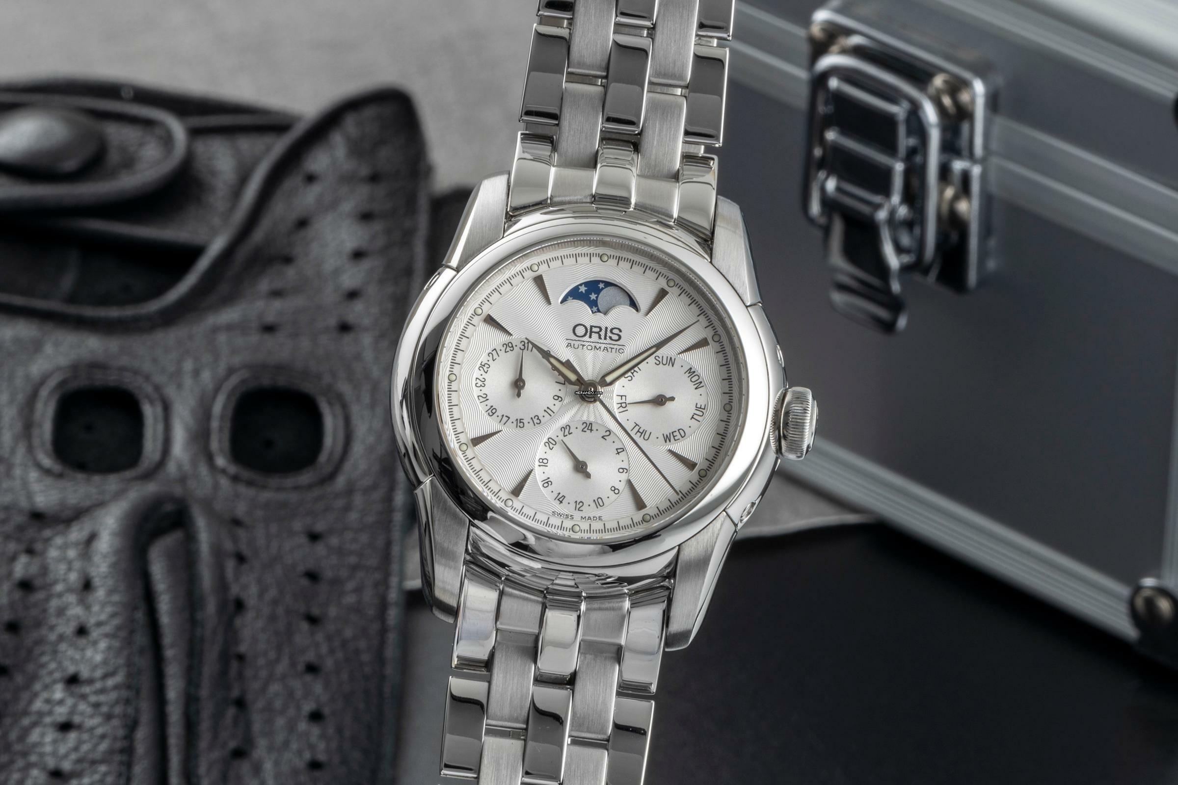  Oris Artelier Complication Automatik Stahl Ref. 581 7554 4051 