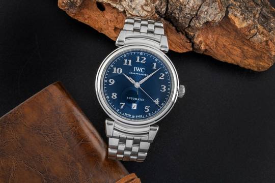  IWC Da Vinci Automatic Blue Dial Edelstahl Automatik Ref. IW356605 Box 