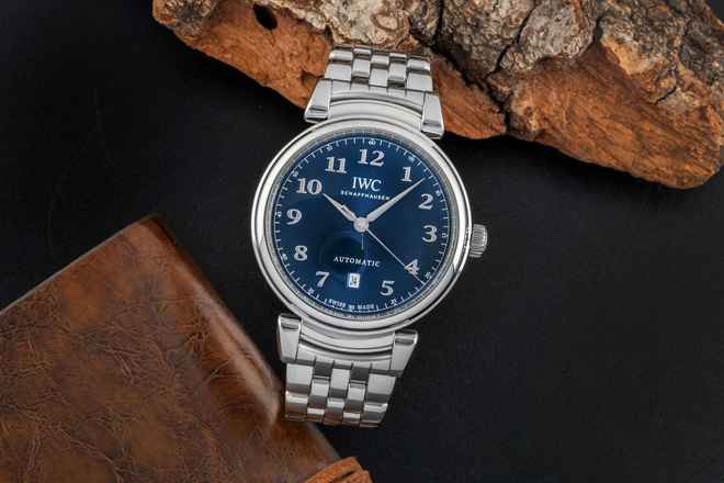  IWC Da Vinci Automatic Blue Dial Edelstahl Automatik Ref. IW356605 Box 