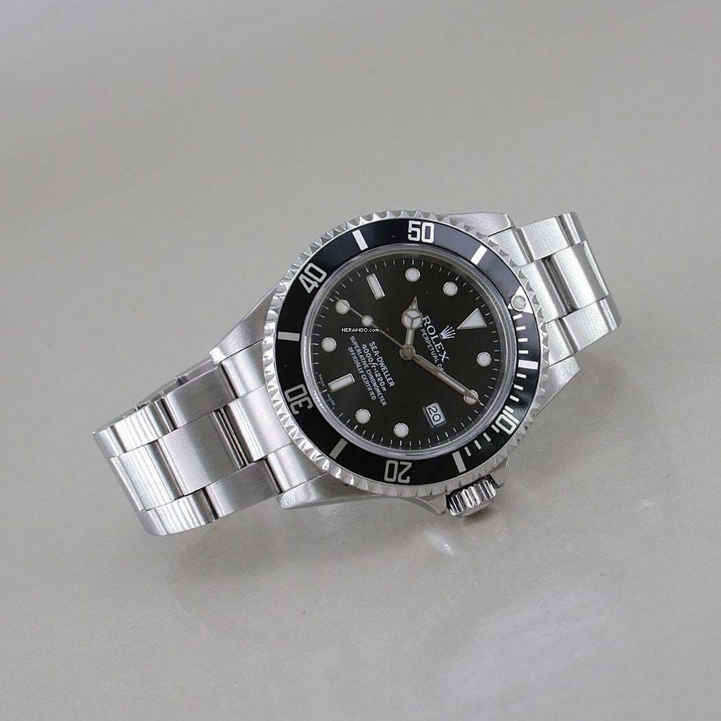  Rolex Sea-Dweller 4000 Ø 40 mm Lünette Aluminium Heliumventil ROLEX Box D-Serie 
