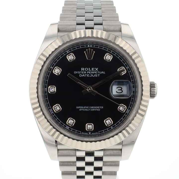  Rolex Datejust 41 Jubilee Black Diamond Dial 