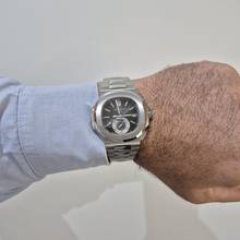 Thumbnail von Patek Philippe Nautilus Flyback Chronograph Blue Dial 40.5mm Automático Completo