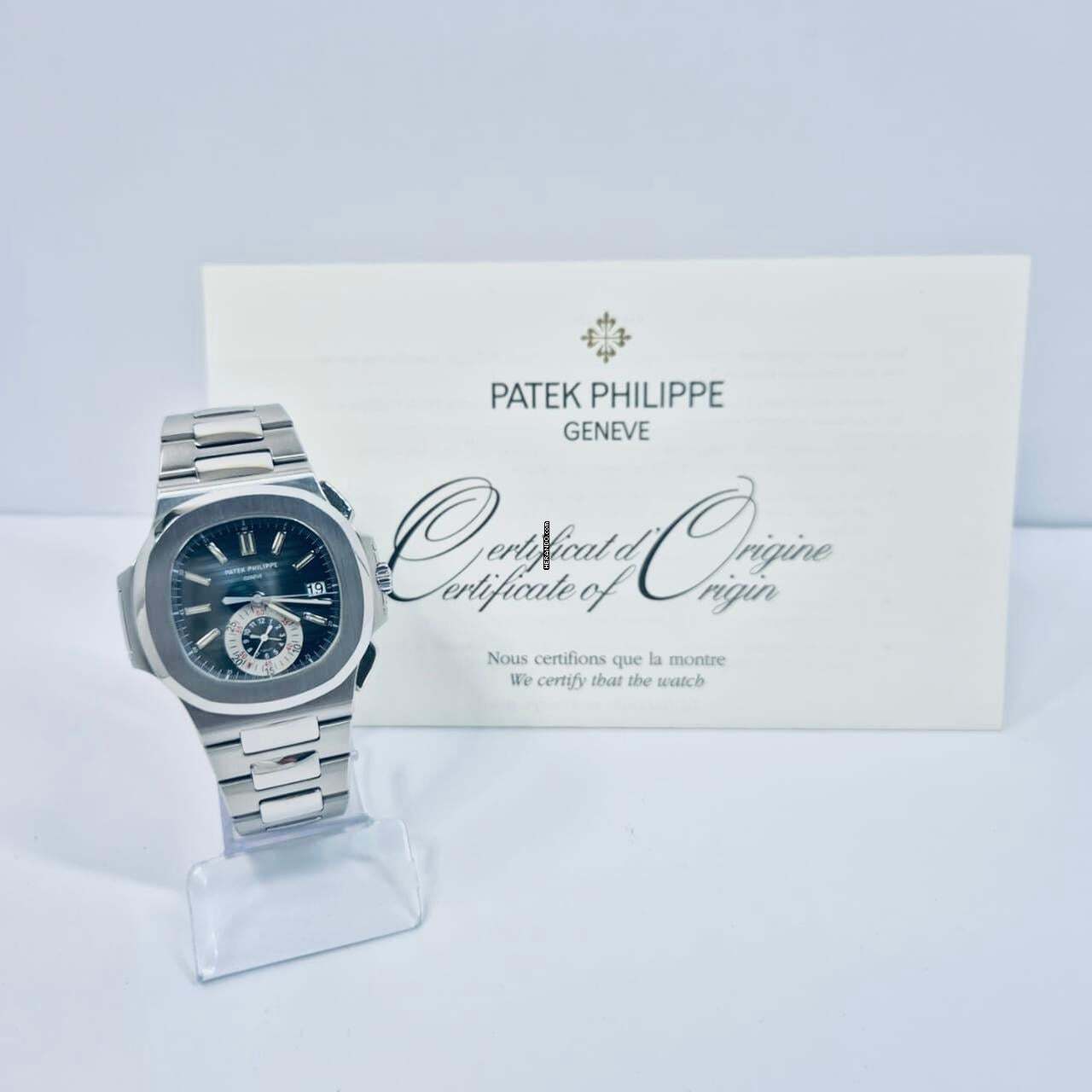Thumbnail von Patek Philippe Nautilus Flyback Chronograph Blue Dial 40.5mm Automático Completo