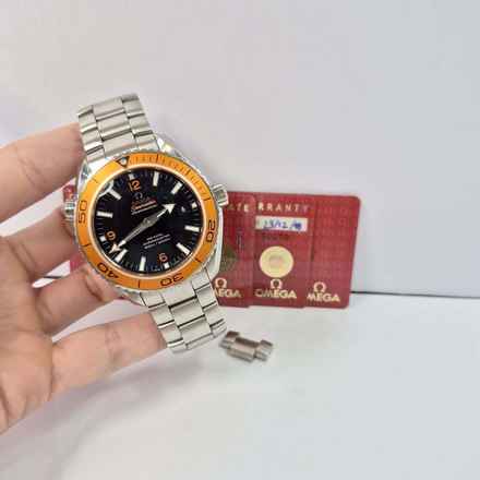  Omega Seamaster Planet Ocean Ceramic 45mm Automático Completo 