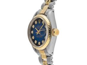 Thumbnail von Rolex Lady-Datejust Ref.6917 1978 Box&Beschreibung sehr gut Vintage Datejust Stahl 18kt Gelbgold Diamanten open 6/9
