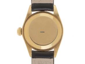 Thumbnail von Rolex Lady-Datejust Ref.6527 1967 Box&Beschreibung sehr gut Vintage Datejust Lady Rindengravur open 6/9 18kt Gelbgold