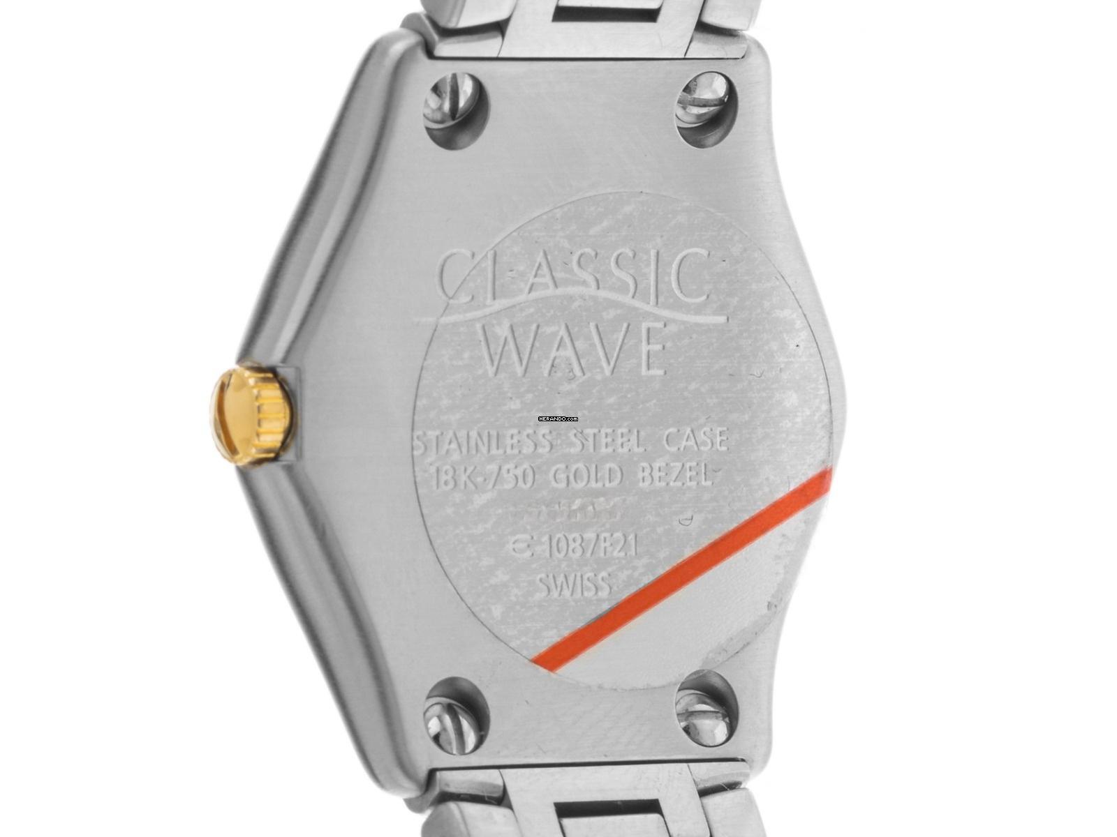 Thumbnail von Ebel Classic Wave Ref.1087F21 2000 original Box sehr gut Vintage Classic Wave