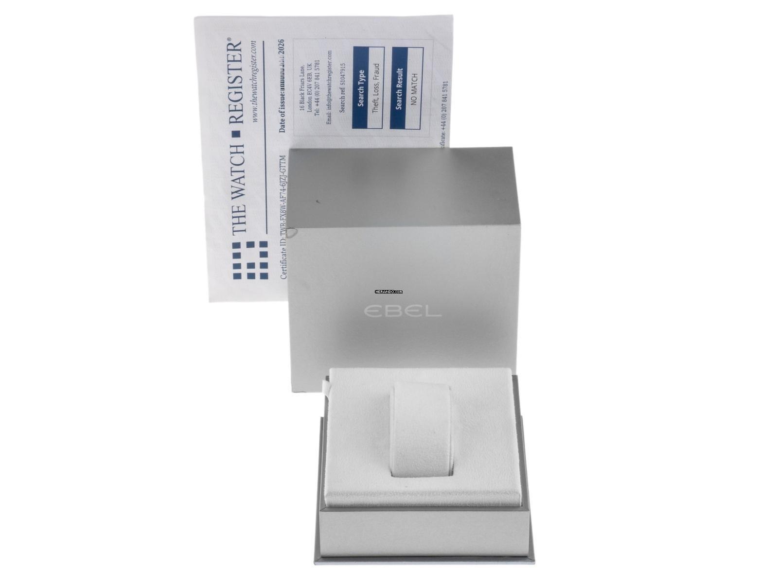 Thumbnail von Ebel Classic Wave Ref.1087F21 2000 original Box sehr gut Vintage Classic Wave