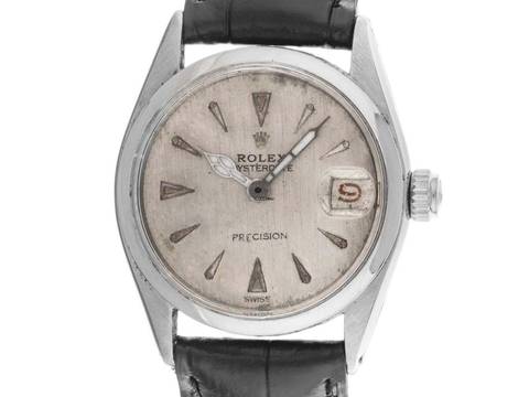  Rolex Oysterdate Precision Red Date Ref.6266 1953 original Box sehr gut Vintage Oysterdate Precision Red Date open 6/9 