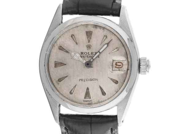  Rolex Oysterdate Precision Red Date Ref.6266 1953 original Box sehr gut Vintage Oysterdate Precision Red Date open 6/9 