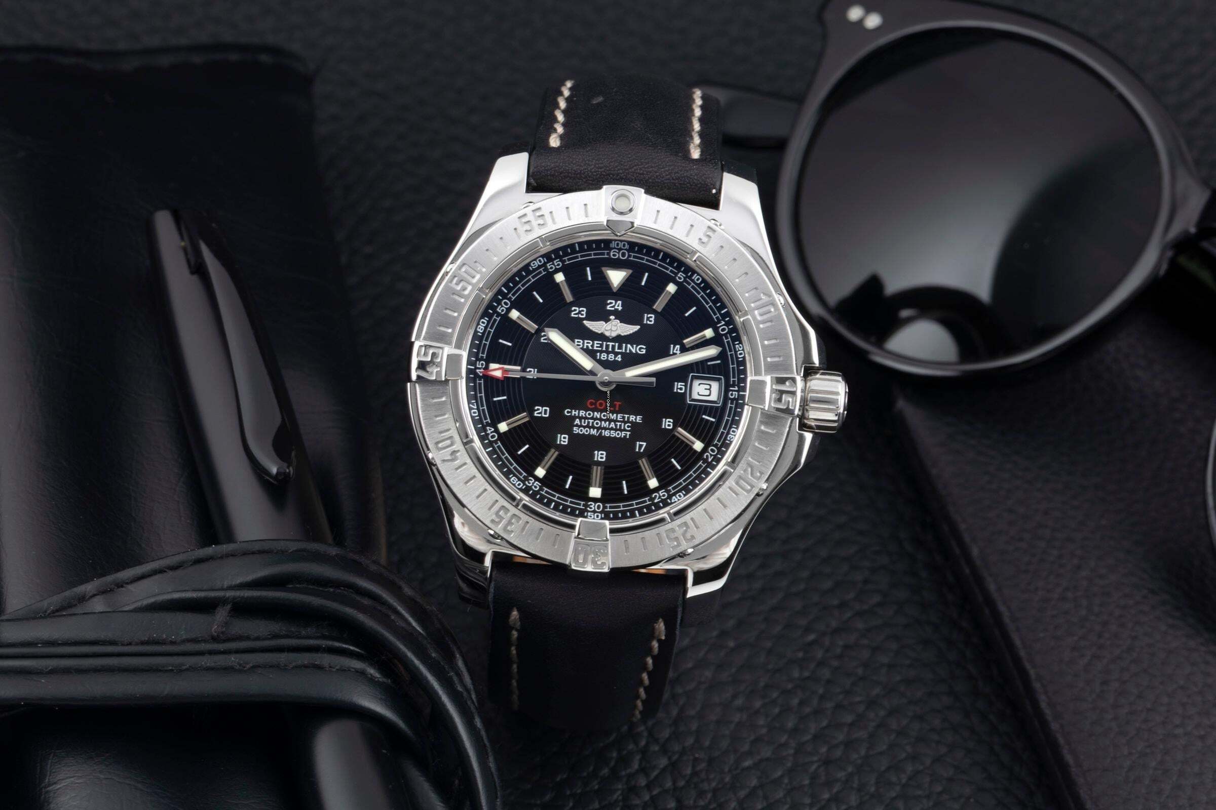 Thumbnail von Breitling Colt Automatic 500M Black Dial Edelstahl Automatik Herrenuhr Ref. A17380