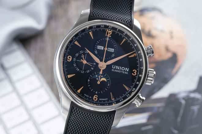 Union Glashütte Belisar Chronograph Steel Automatic Ref. D0094251705701 Box