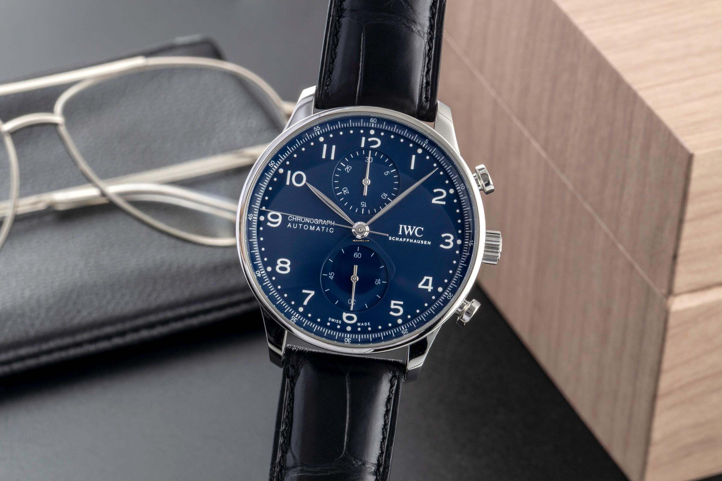  IWC Portugieser Chronograph Limited Edition 150 Years Automatik Ref IW371601 B&P 