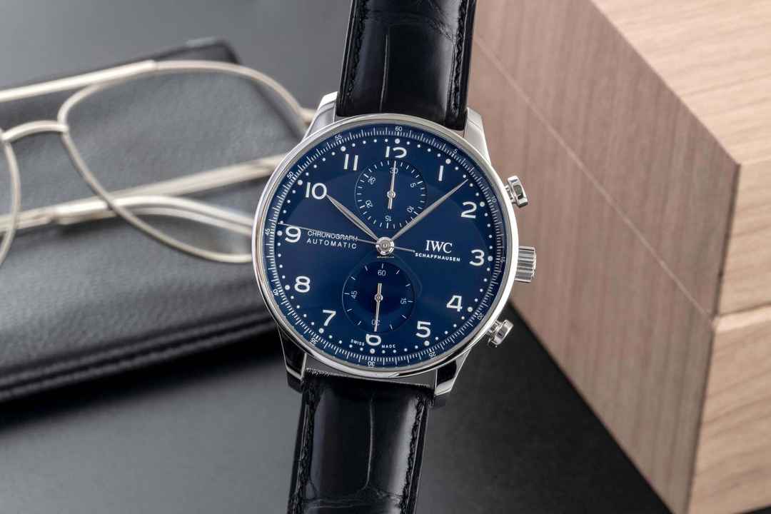IWC Portugieser Chronograph Limitovaná edice 150 let Automatický Ref IW371601 B&P