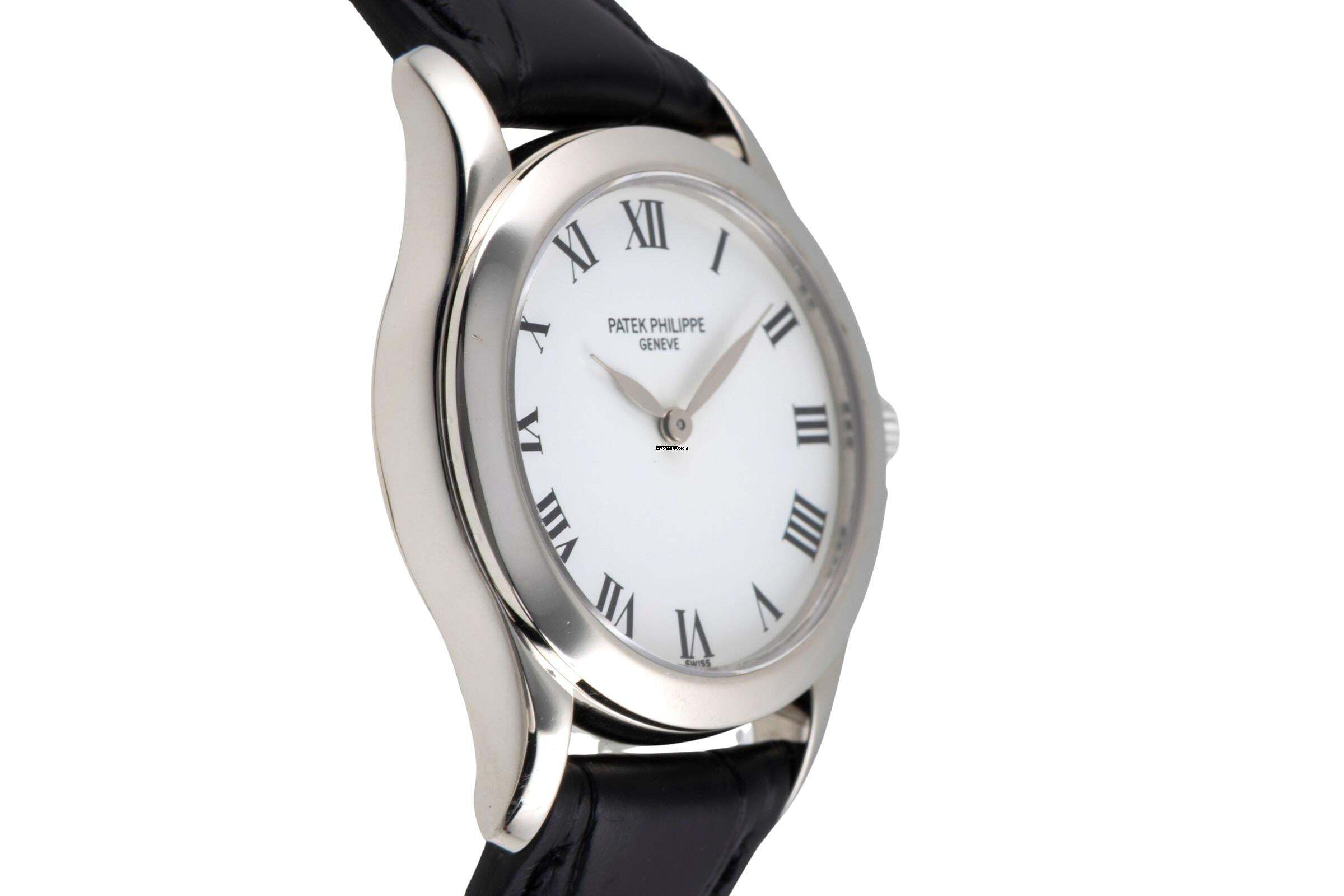 Thumbnail von Patek Philippe Calatrava 18k (0,750) Weissgold Handaufzug Damenuhr Ref. 4905