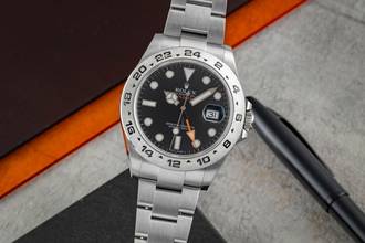 Thumbnail von Rolex Explorer II Black Dial Stainless Steel Automatic Men's Watch Ref. 216570 B&P 2016