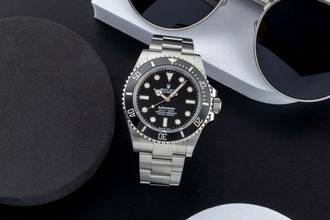 Thumbnail von Rolex Submariner (No Date) Edelstahl Automatik Herrenuhr Ref. 124060 B&P 2023