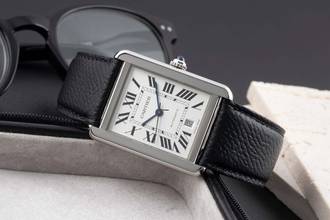 Thumbnail von Cartier Tank Solo XL Edelstahl Automatik Herrenuhr Ref. WSTA0029 B&P