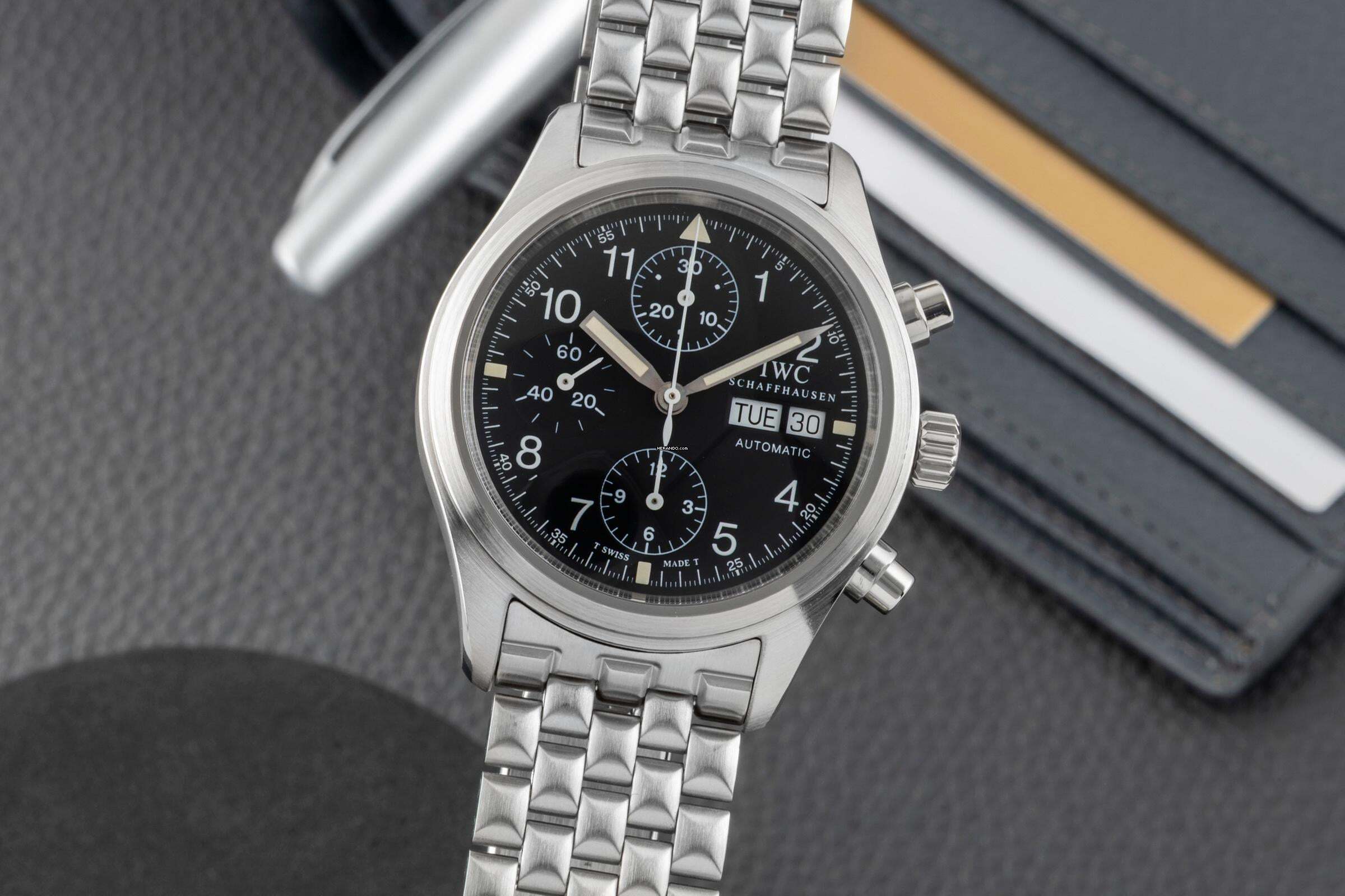  IWC Fliegeruhr Chronograph Fliegerchronograph Chronograph Stahl Automatik Herrenuhr Ref. IW370607 