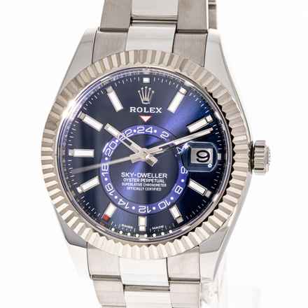  Rolex Sky-Dweller Blue 42 Oyster – 326934 – like NEW – 2022 Full Set 