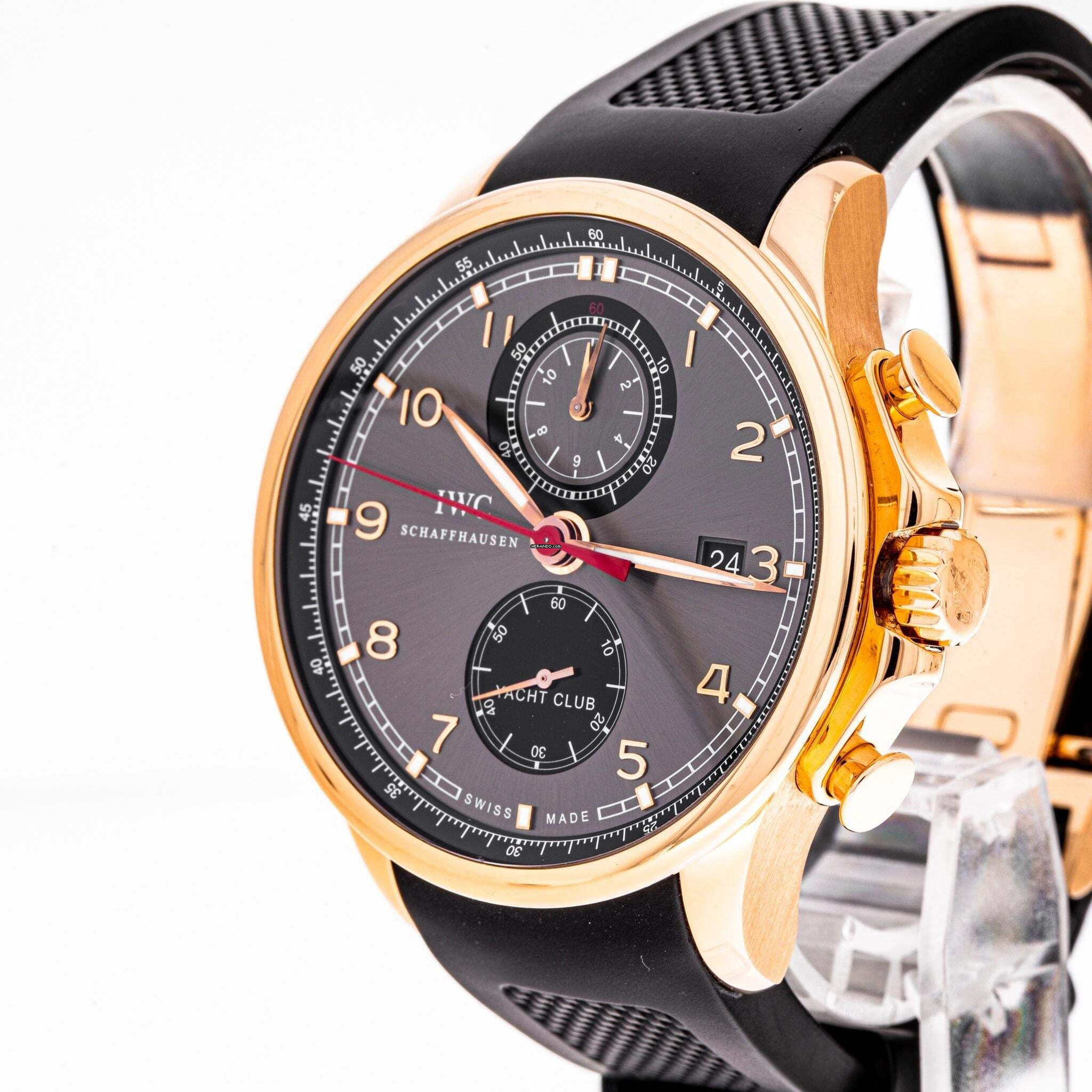 Thumbnail von IWC Portugieser Yacht Club Chronograph Chrono Portuguese 44 – IW390202 – like NEW – 2014 Full Set