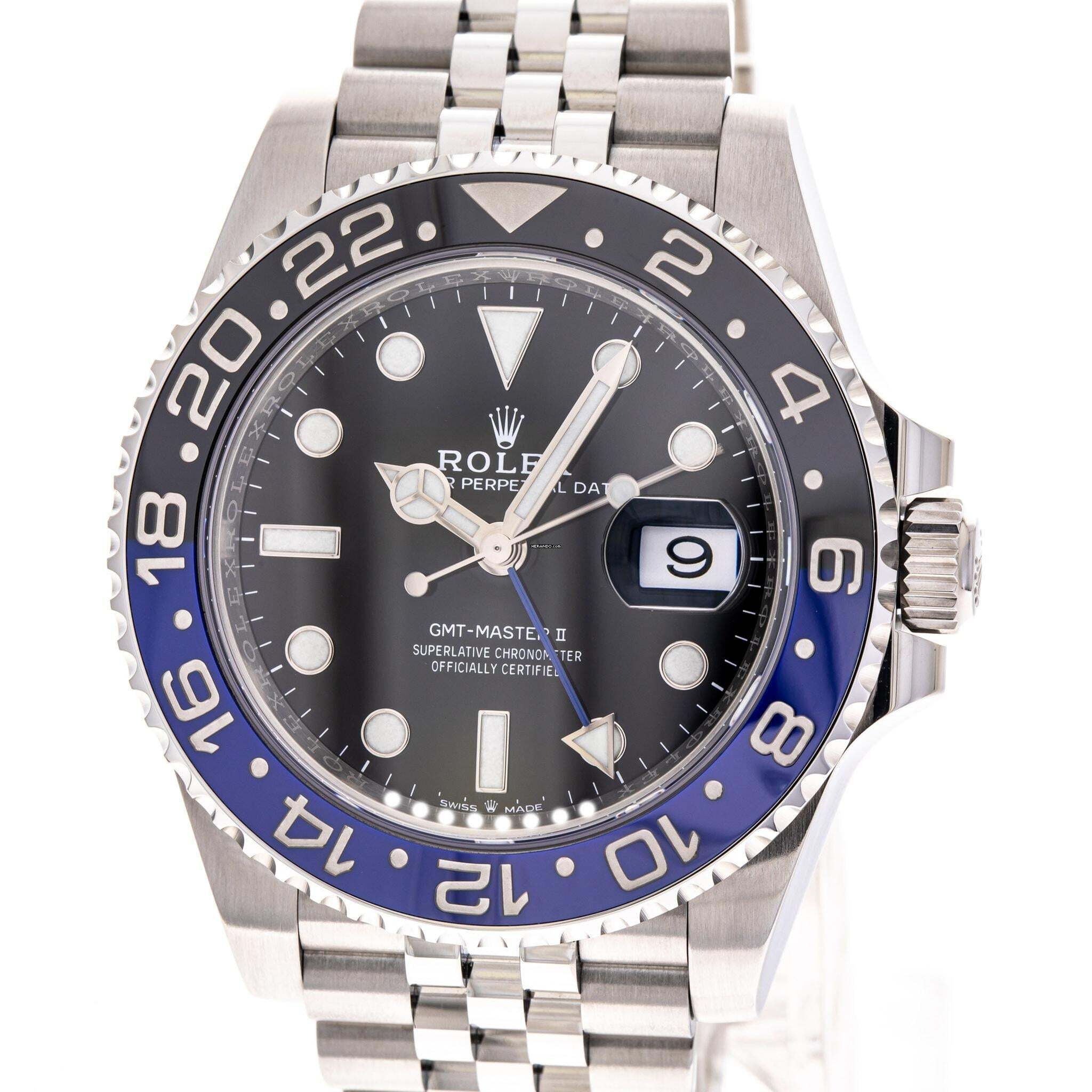  Rolex GMT-Master II Batgirl – 126710BLNR – like NEW – 08/2020 Full Set 