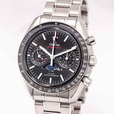  Omega Speedmaster Moonphase 44mm – 304.33.44.52.01.001 – like NEW – 05/2025 Full Set 