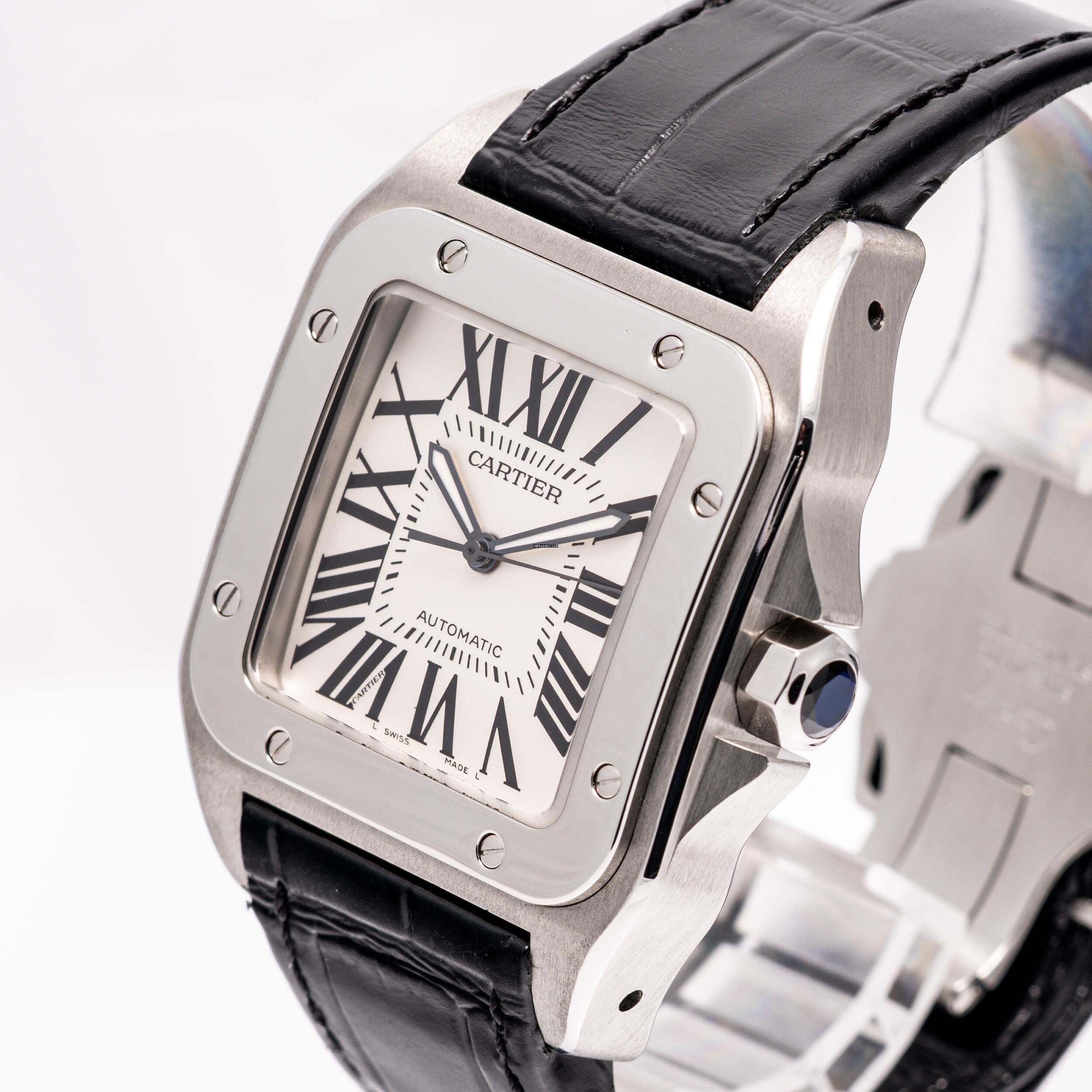 Thumbnail von Cartier Santos 100 XL White – 2656 – Good Condition – 2008 Full Set
