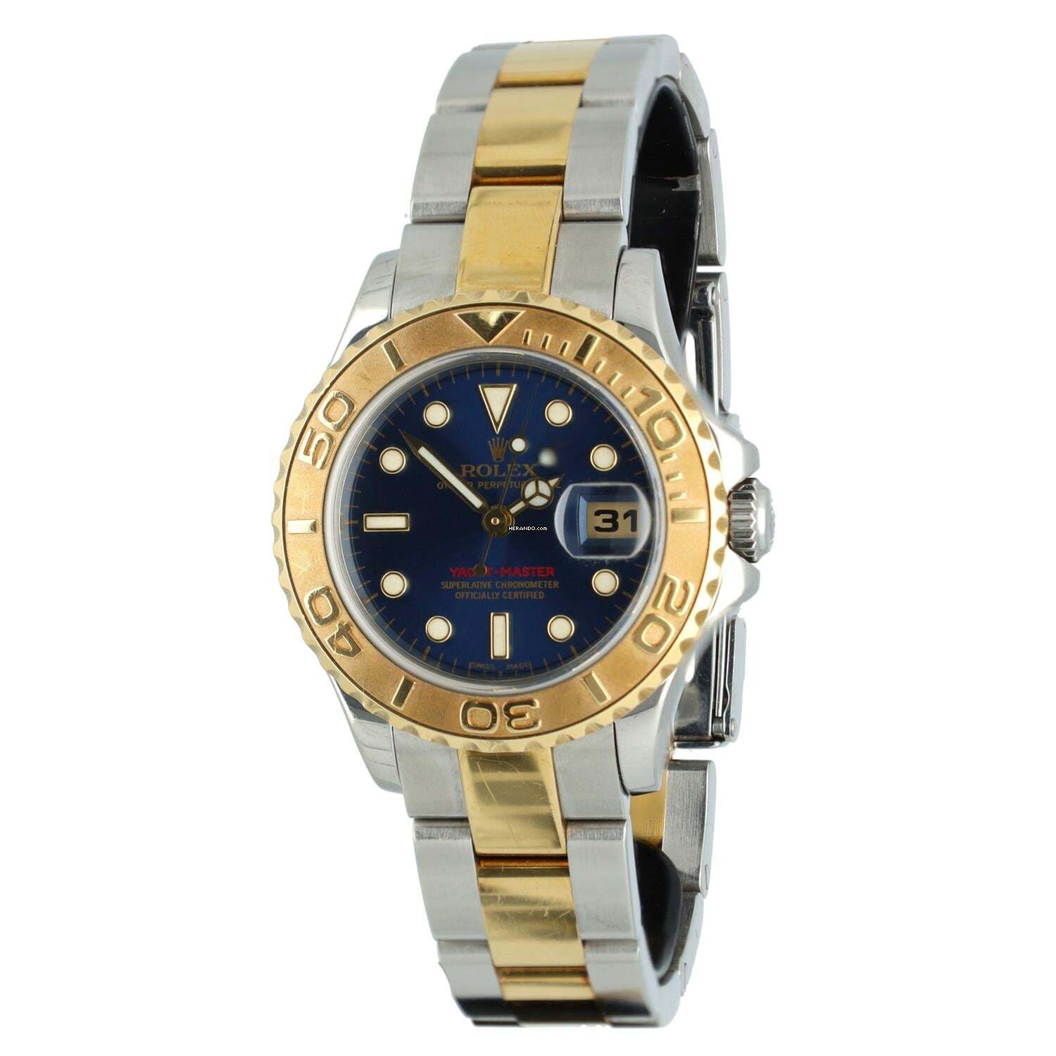  Rolex Yacht-Master Lady 29mm Blue dial Ref. 169623 