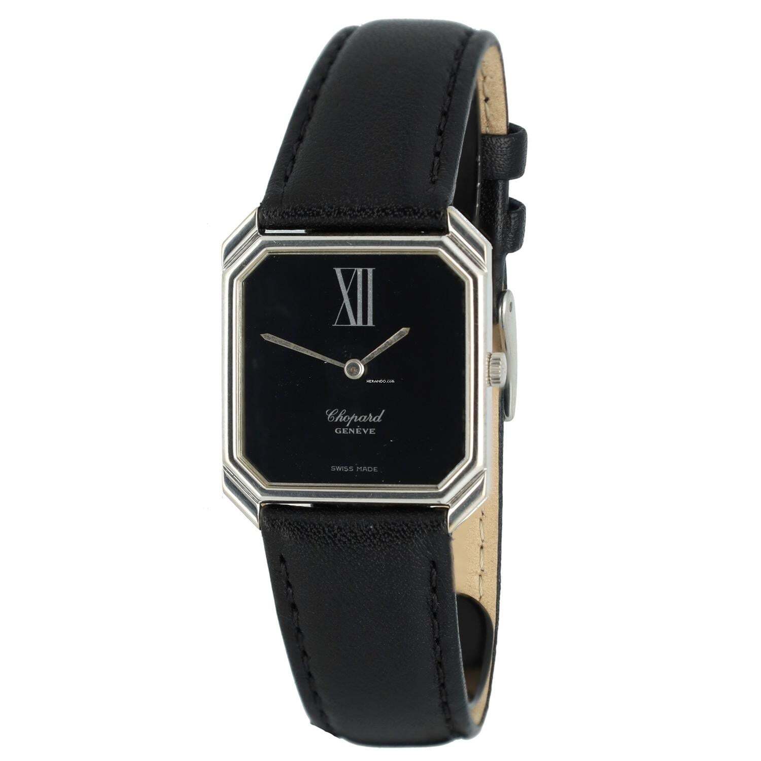 Thumbnail von Chopard Tank Octagon 18 K White Gold Onyx Dial Ref: 2101