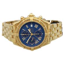 Thumbnail von Breitling Crosswind Chronograph 18k.Gold Ref.K13355 Full Set Blue Dial