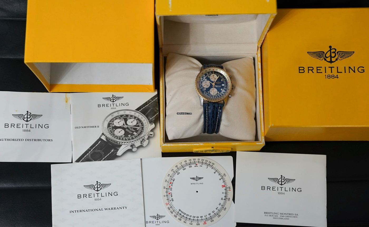 Thumbnail von Breitling Old Navitimer Blue Dial FULLSET 1994