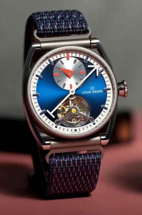  Louis Erard Le Régulateur Tourbillon Louis Erard x Alain Silberstein blue 