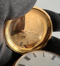 Thumbnail von Krackauer Taschenuhr 750er Gelbgold Repetition