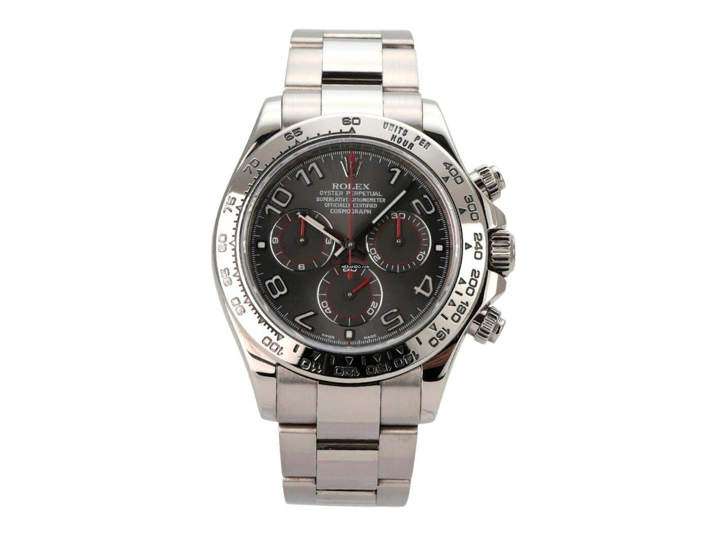 Rolex Daytona Cosmograph Daytona Weißgold 116509 Grau