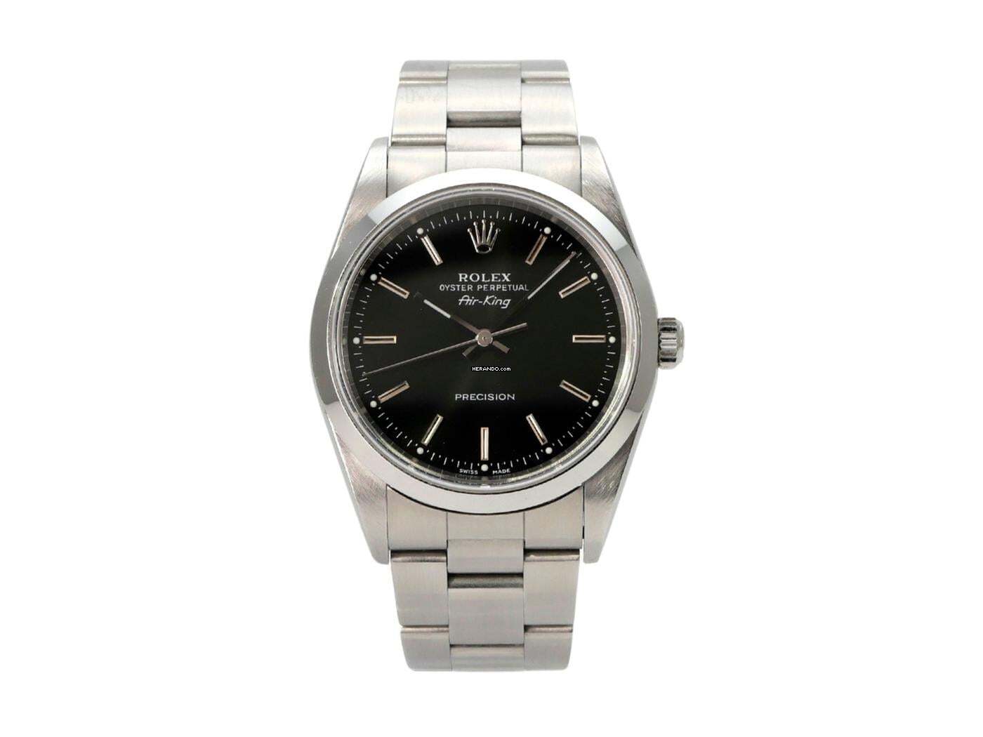 Rolex Air King Oyster Air-King 34 14000M Schwarz