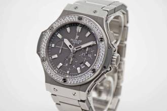 Thumbnail von Hublot Big Bang 44 mm Evolution Earl Grey 44mm Factory Diamond perfektes 301.ST.5020 Fullset deutsche Auslieferung