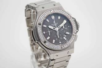 Thumbnail von Hublot Big Bang 44 mm Evolution Earl Grey 44mm Factory Diamond perfektes 301.ST.5020 Fullset deutsche Auslieferung