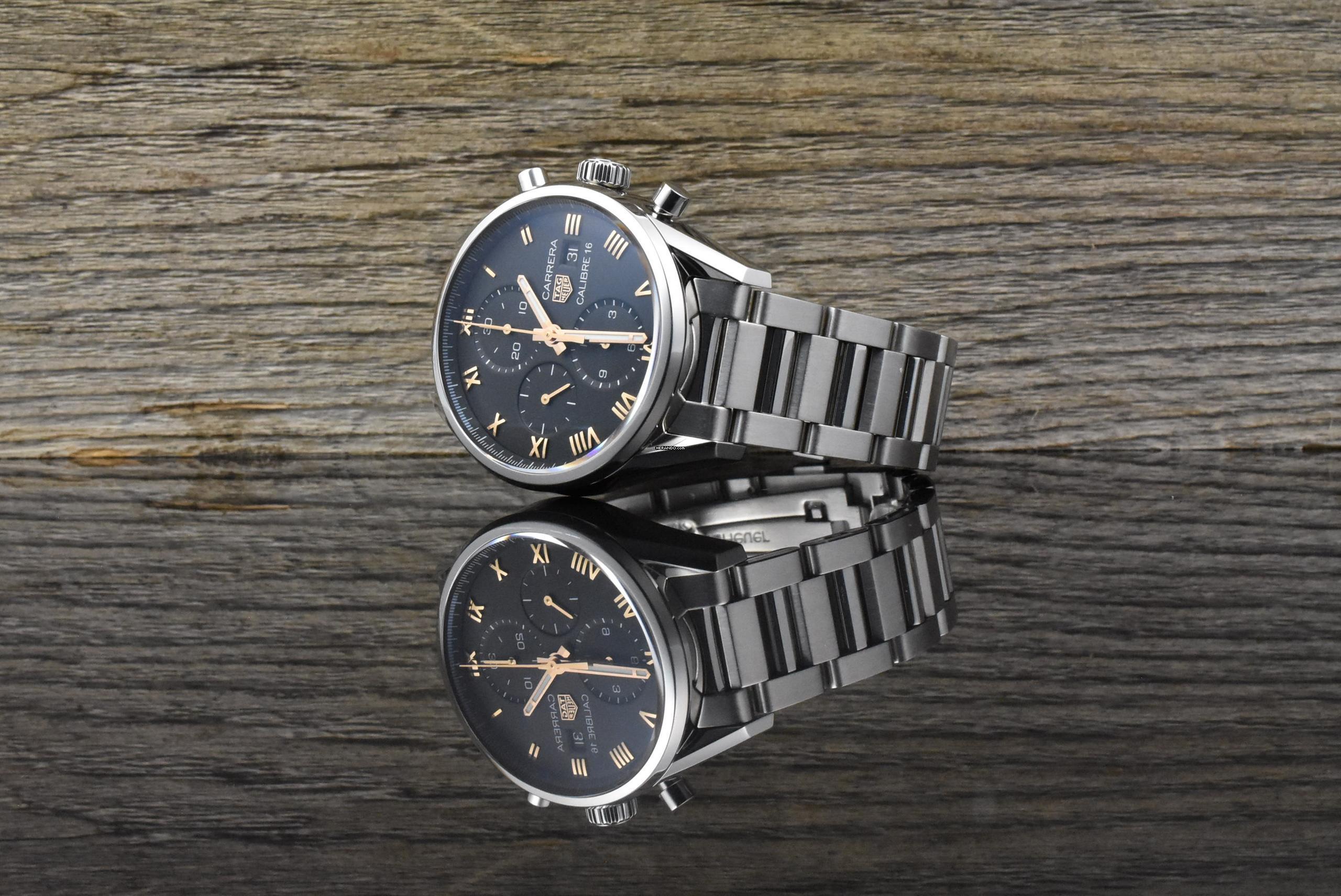  TAG Heuer Carrera Calibre 16 Black Roségold / Japan Limited B&P 