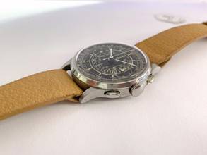 Thumbnail von Omega Classic Serviced Vintage 33.3 Chronograph Black Restord Sector Dial 38mm