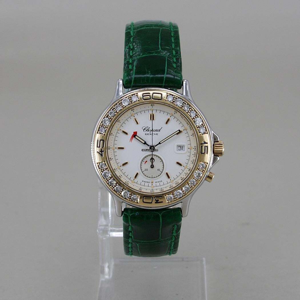  Chopard Mille Miglia Edelstahl/18k Gold Ø 31 mm Lünette orig. Brillantbesatz Top Zustand 