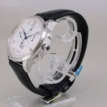 Thumbnail von グラスヒュッテ・オリジナル セネター クロノグラフ パノラマデイト パノラマ・デイト プラチナ Ø 42 mm 未使用 フルセット