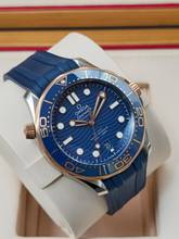 Thumbnail von Omega Seamaster Diver 300 M 42mm 210.22.42.20.03.002 esfera azul Sedna Gold/Acero Muy buen estado Juego completo 11-2023