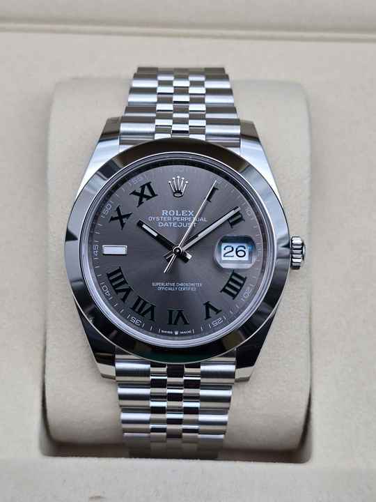 Rolex Datejust 41 41mm 126300 Wimbledon ciferník Jubilee řemínek Nepoužitý stav Kompletní sada 3-2026