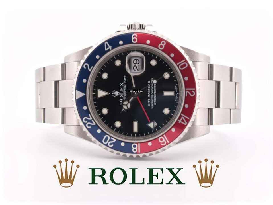 Rolex GMT-Master II LC 100 - TOP PEPSI - EN SET COMPLETO
