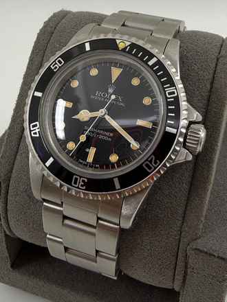 Rolex Submariner (sans date) Dial brillant Submariner 5513 patine pumpkin Ensemble complet 1987