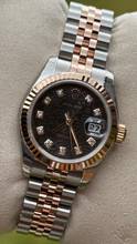 Thumbnail von Rolex Lady-Datejust NOS - partial stickers black diamond dial