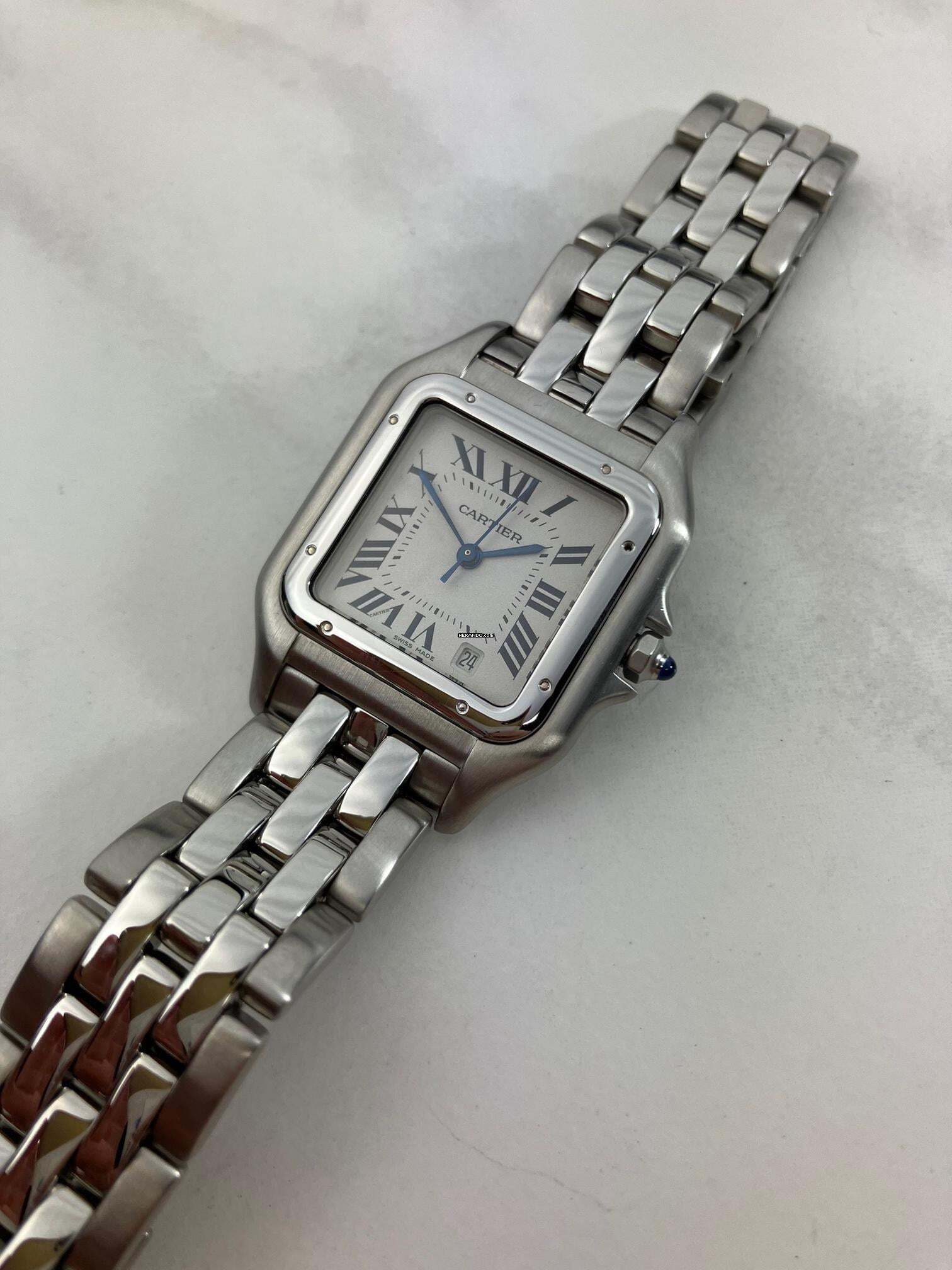 Thumbnail von Cartier Panthère Medium Date 27mm / Box+Papers / 2003