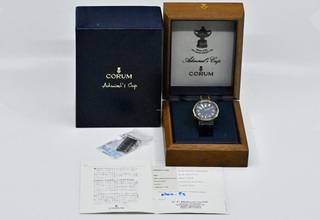 Thumbnail von Corum Admiral's Cup 99.810.31 V-52 | Complete set 1993 | blauw staal & goud